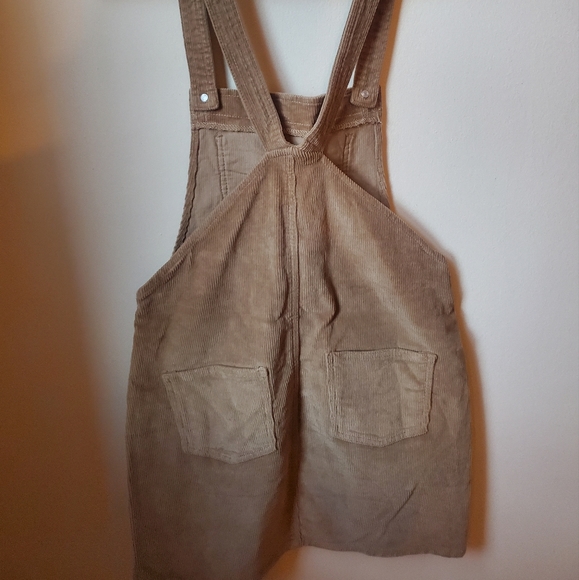 Corduroy Skirt Overalls - Picture 2 of 3
